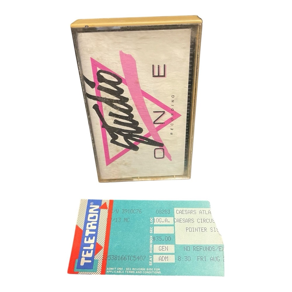 Pointer Sisters Studio One Cassette With Ticket Stub Ceasers Atlantic‎